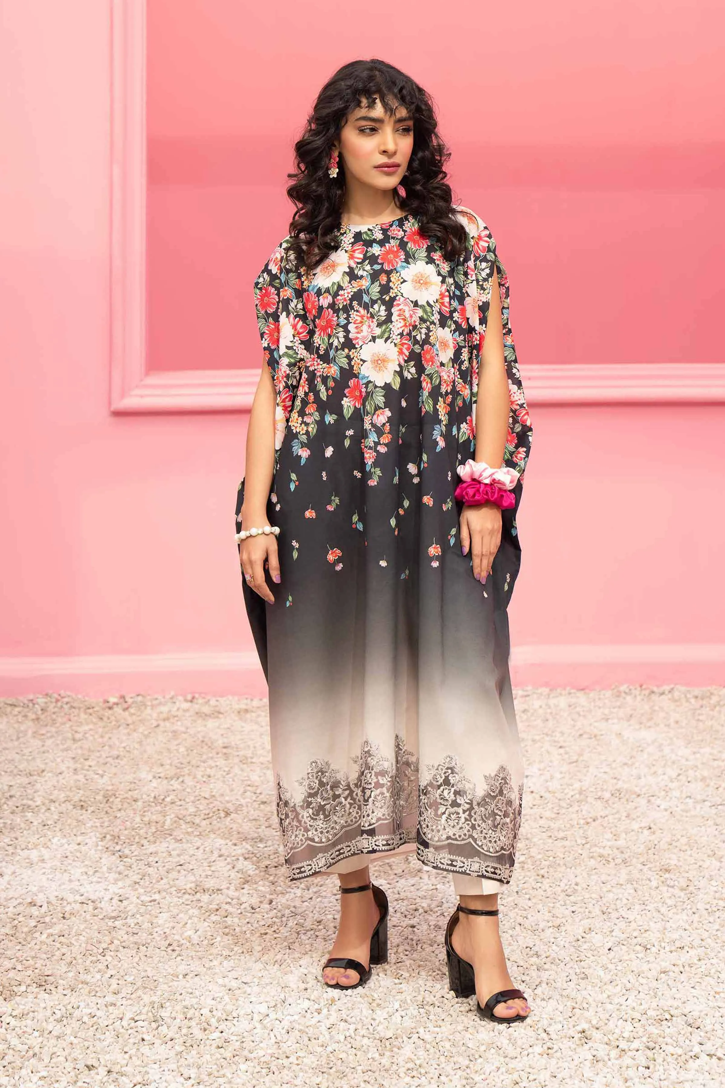 2 Piece - Digital Printed Embroidered Suit - 42401097