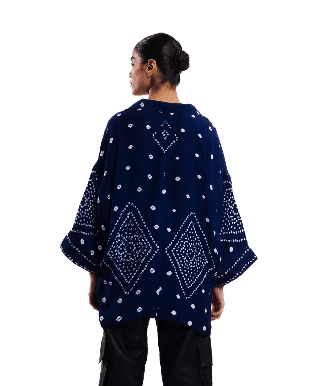 BANDHANI DYED SILK SHIRT