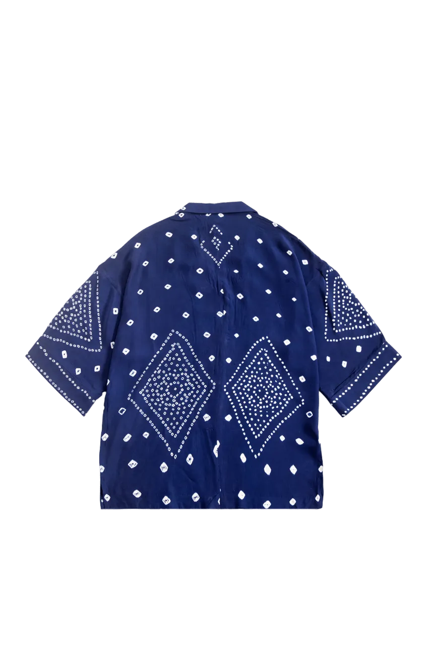 BANDHANI DYED SILK SHIRT