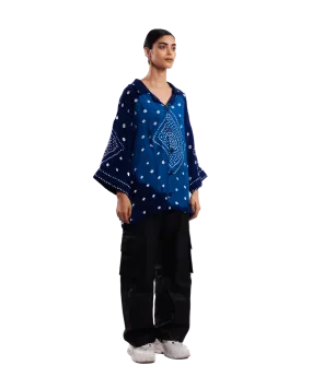 BANDHANI DYED SILK SHIRT