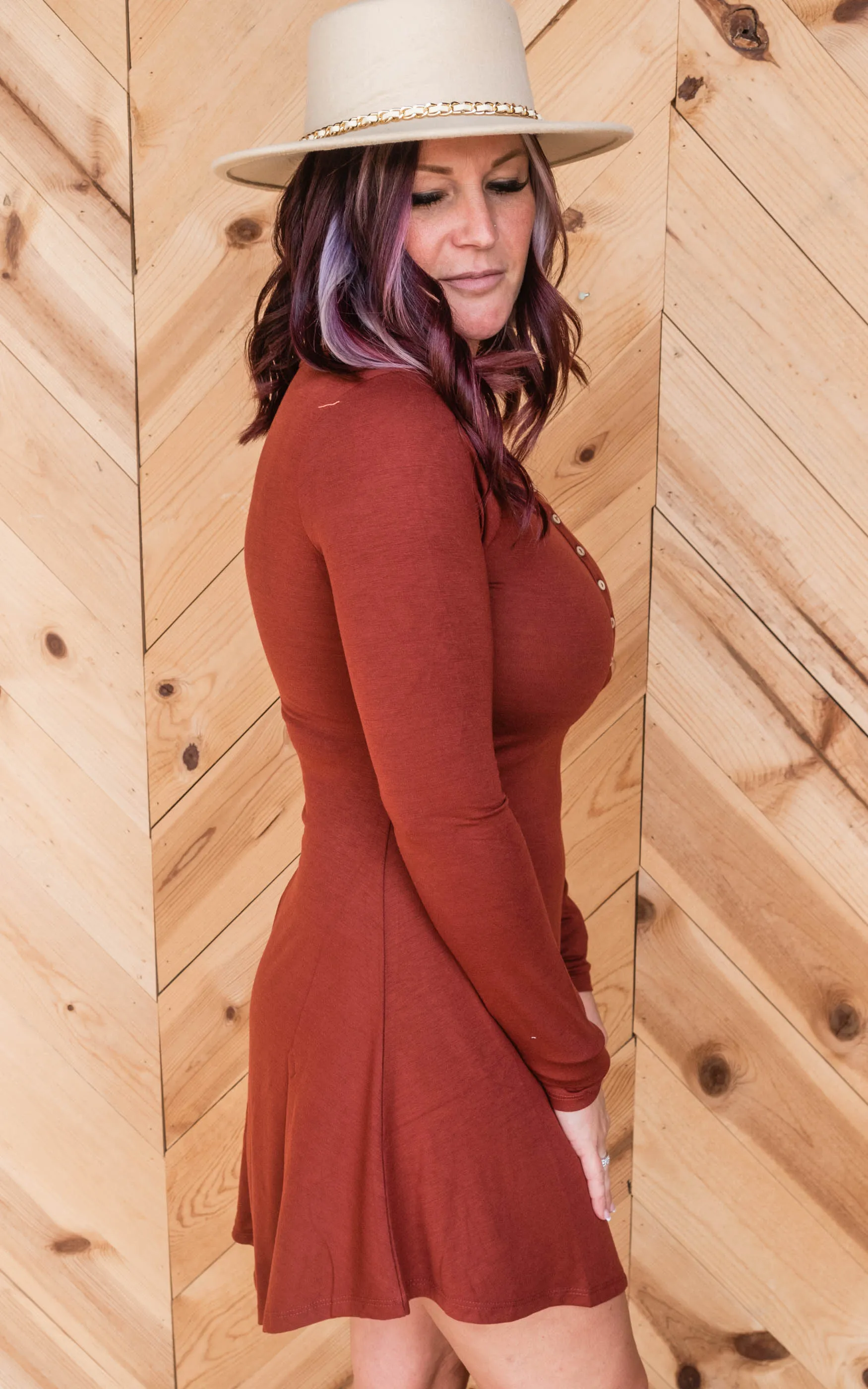Basic Long Sleeve Dress - Final Sale*