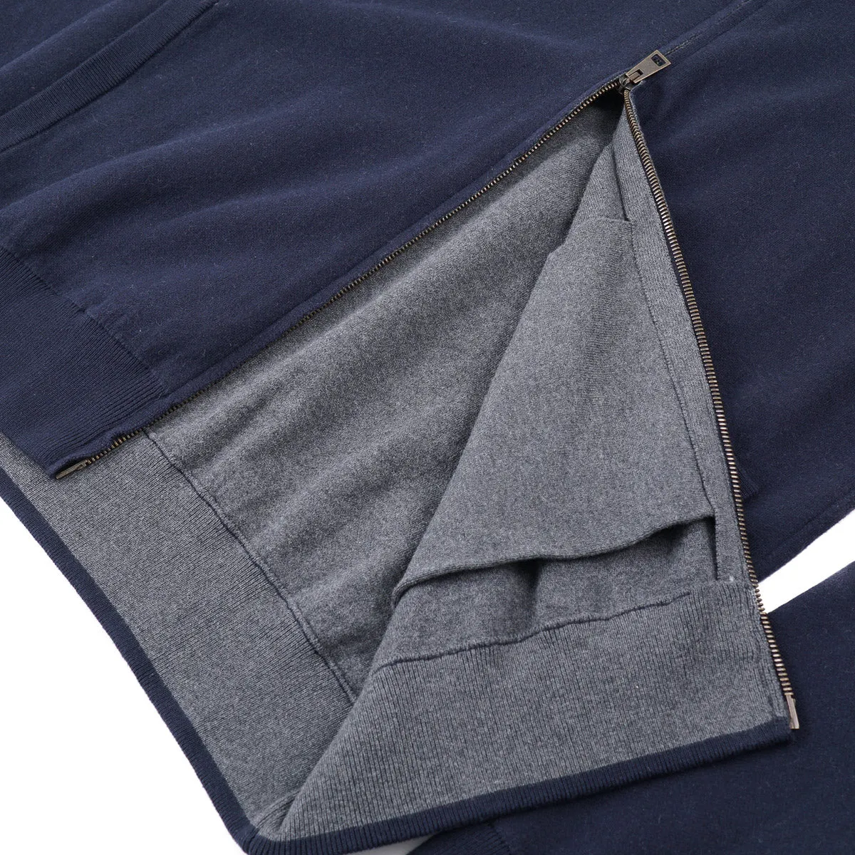 Boglioli Hooded Cotton and Cashmere Sweater