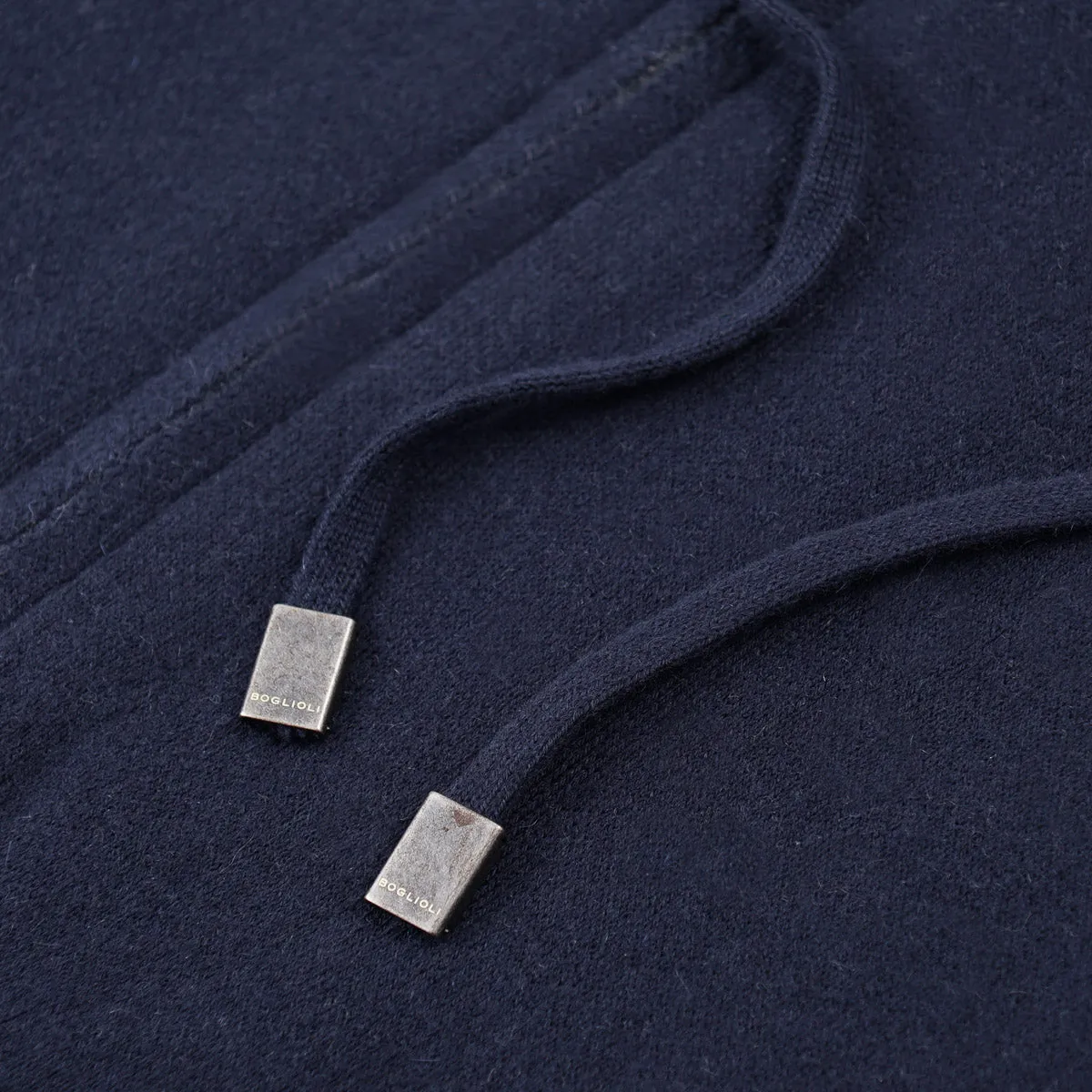 Boglioli Hooded Cotton and Cashmere Sweater