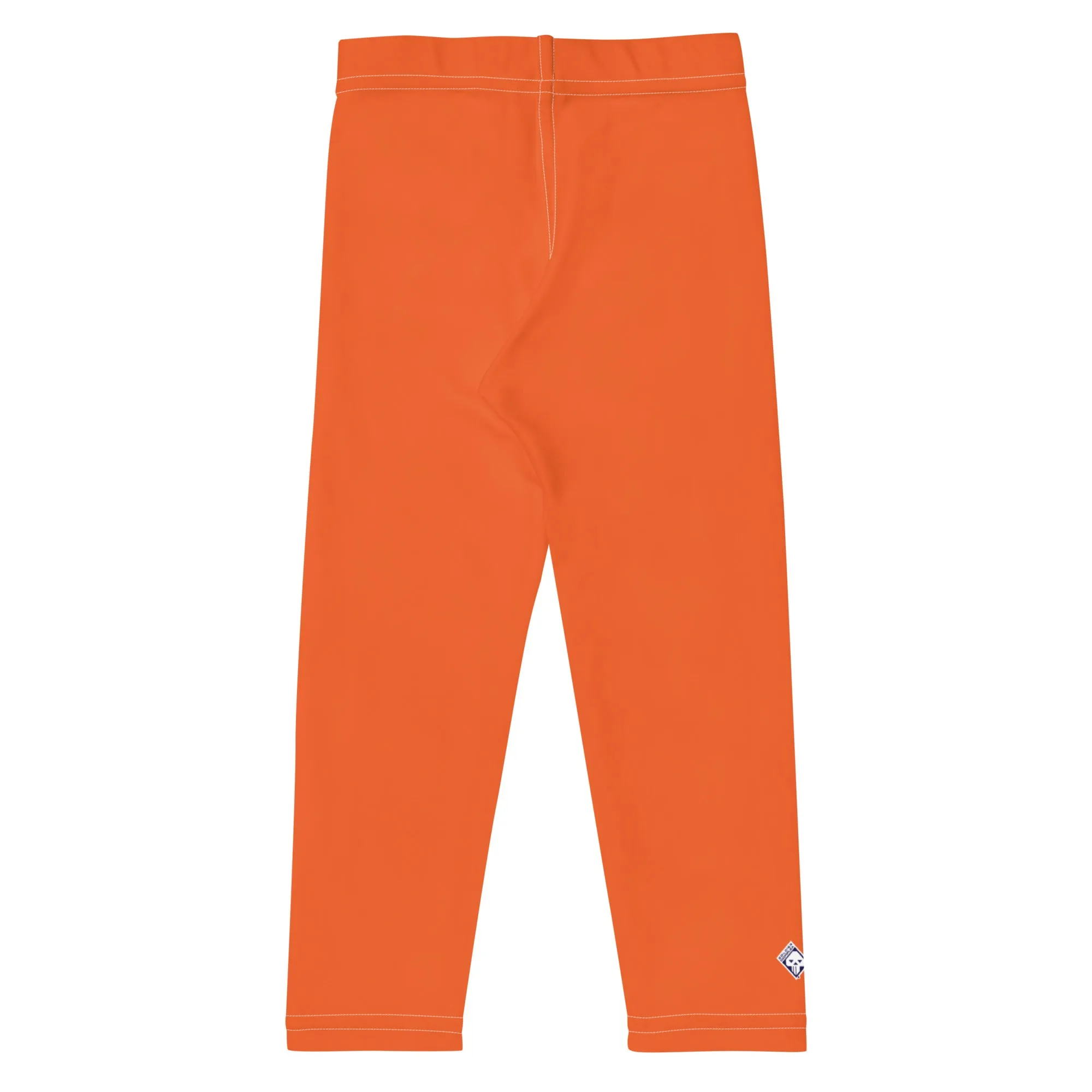 Bold and Brave: Solid Color Athletic Leggings for Boys - Flamingo