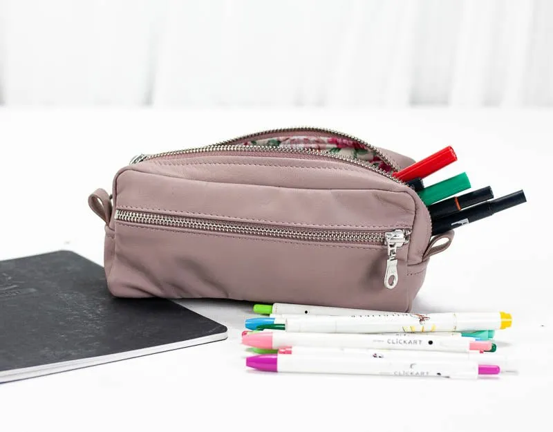 Brick case - Beige pink leather