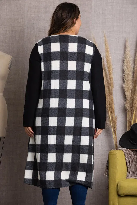 Buffalo Plaid Vest Style- White or Red
