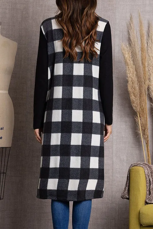 Buffalo Plaid Vest Style- White or Red