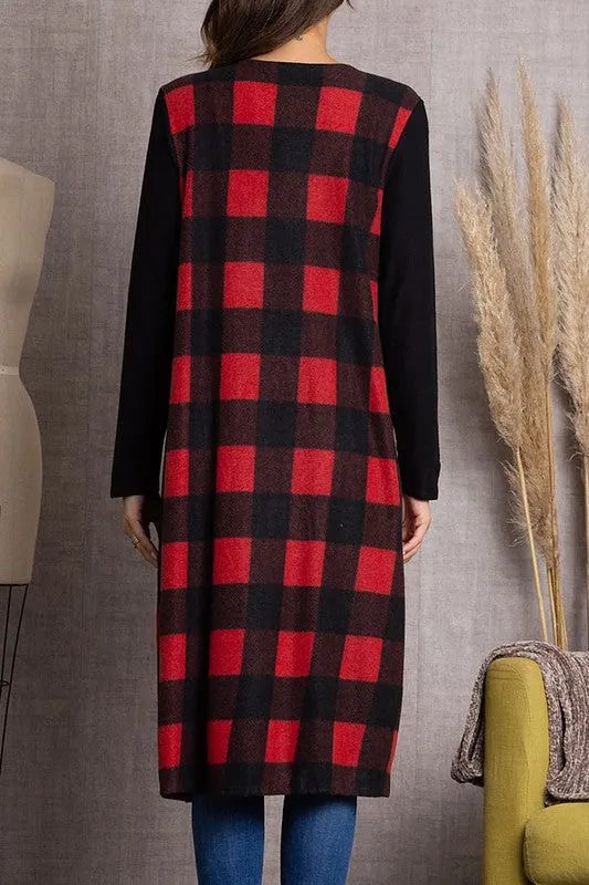 Buffalo Plaid Vest Style- White or Red
