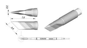 Cartridge Knife 3.4 x 0.3-10PK