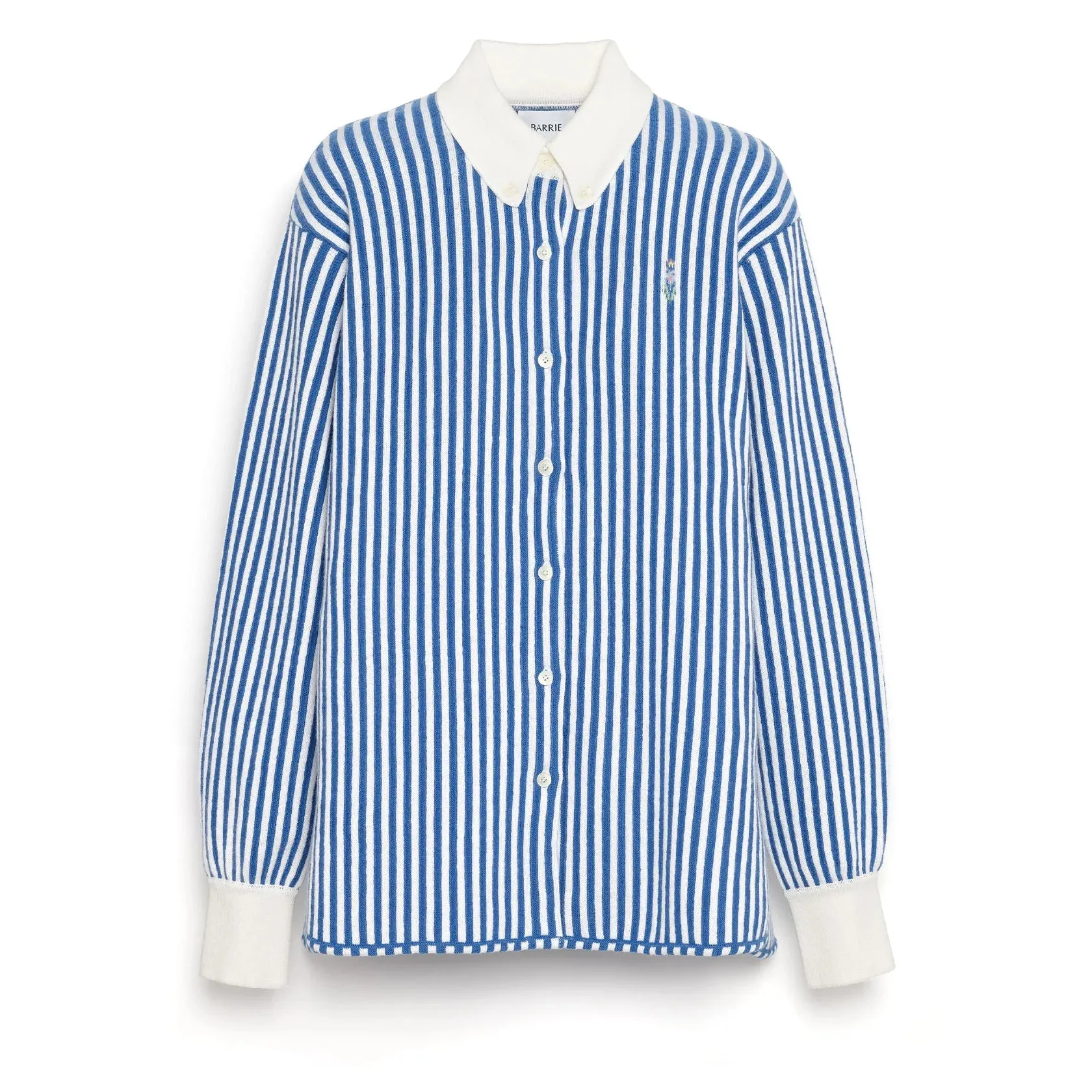 Cashmere and cotton striped shirt