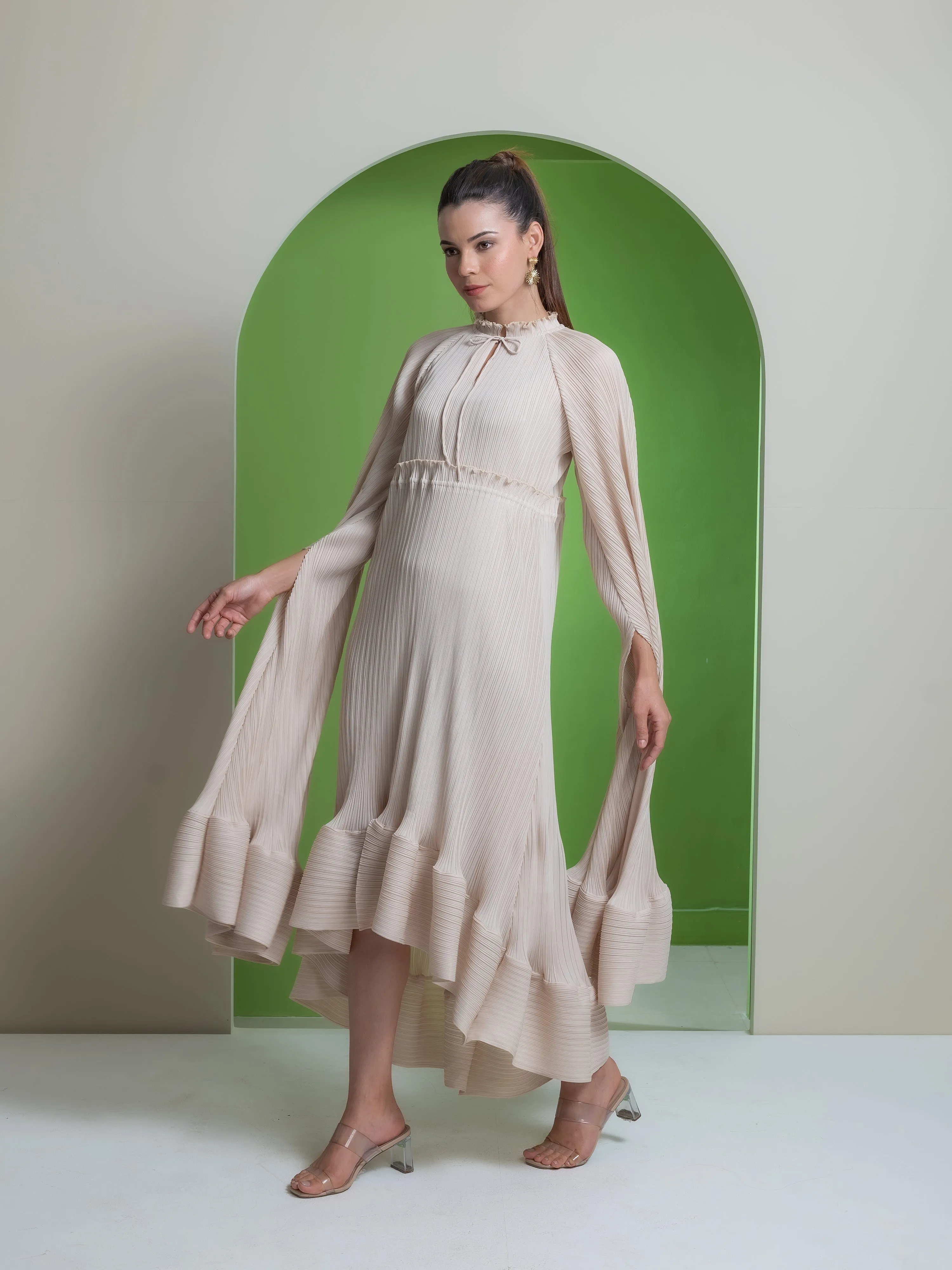 Celestial Pleated Dress