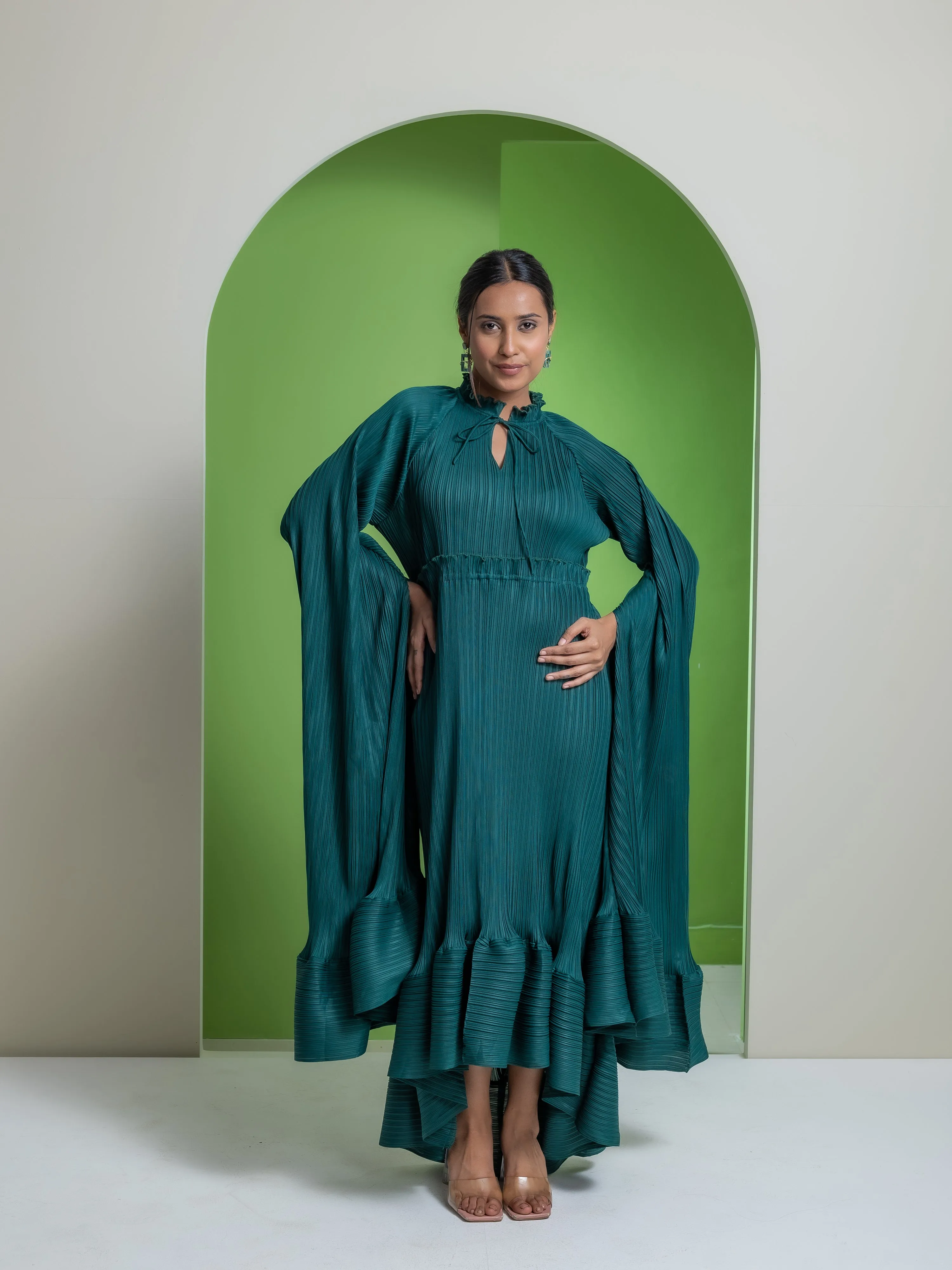 Celestial Pleated Dress