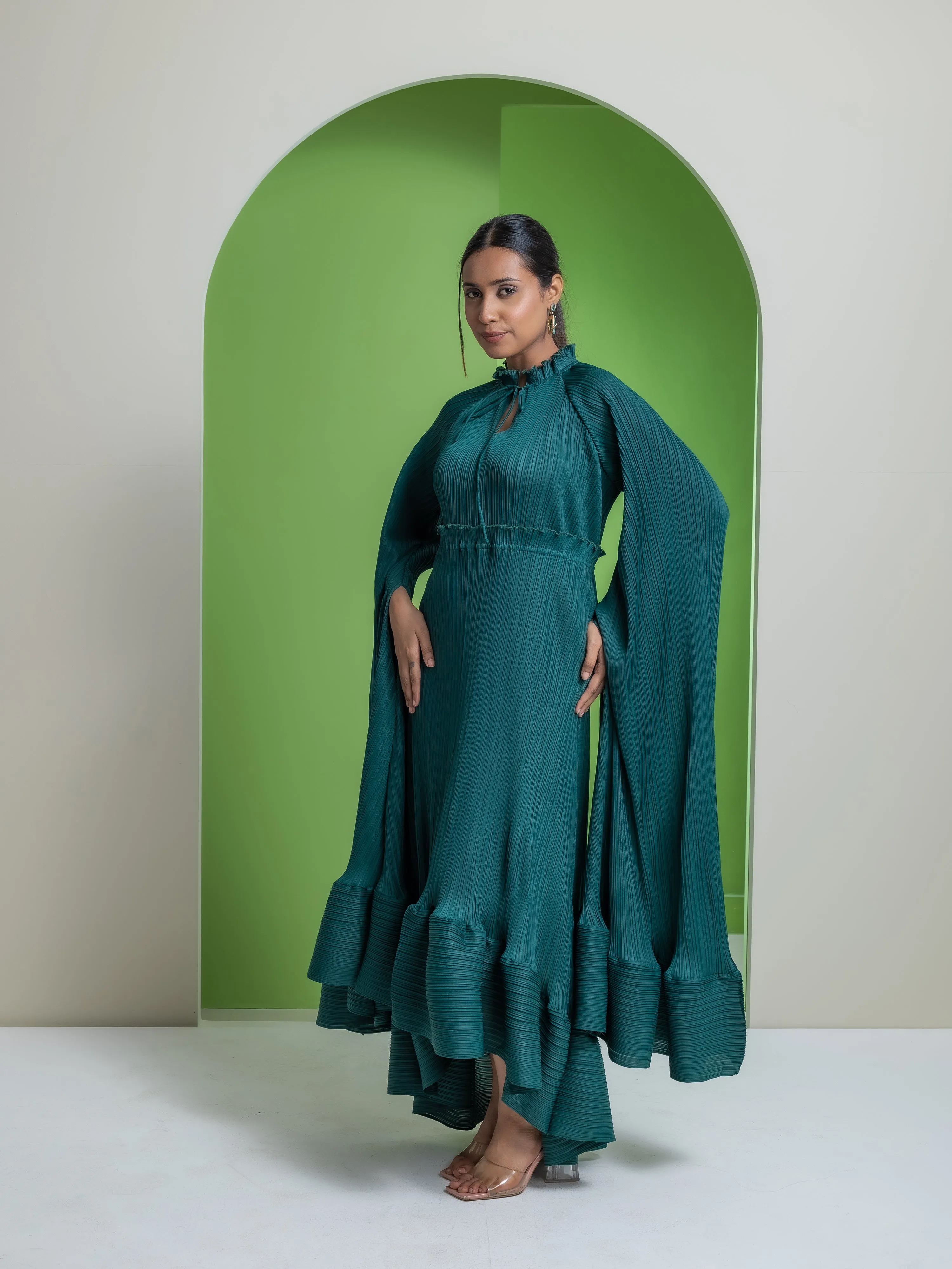 Celestial Pleated Dress