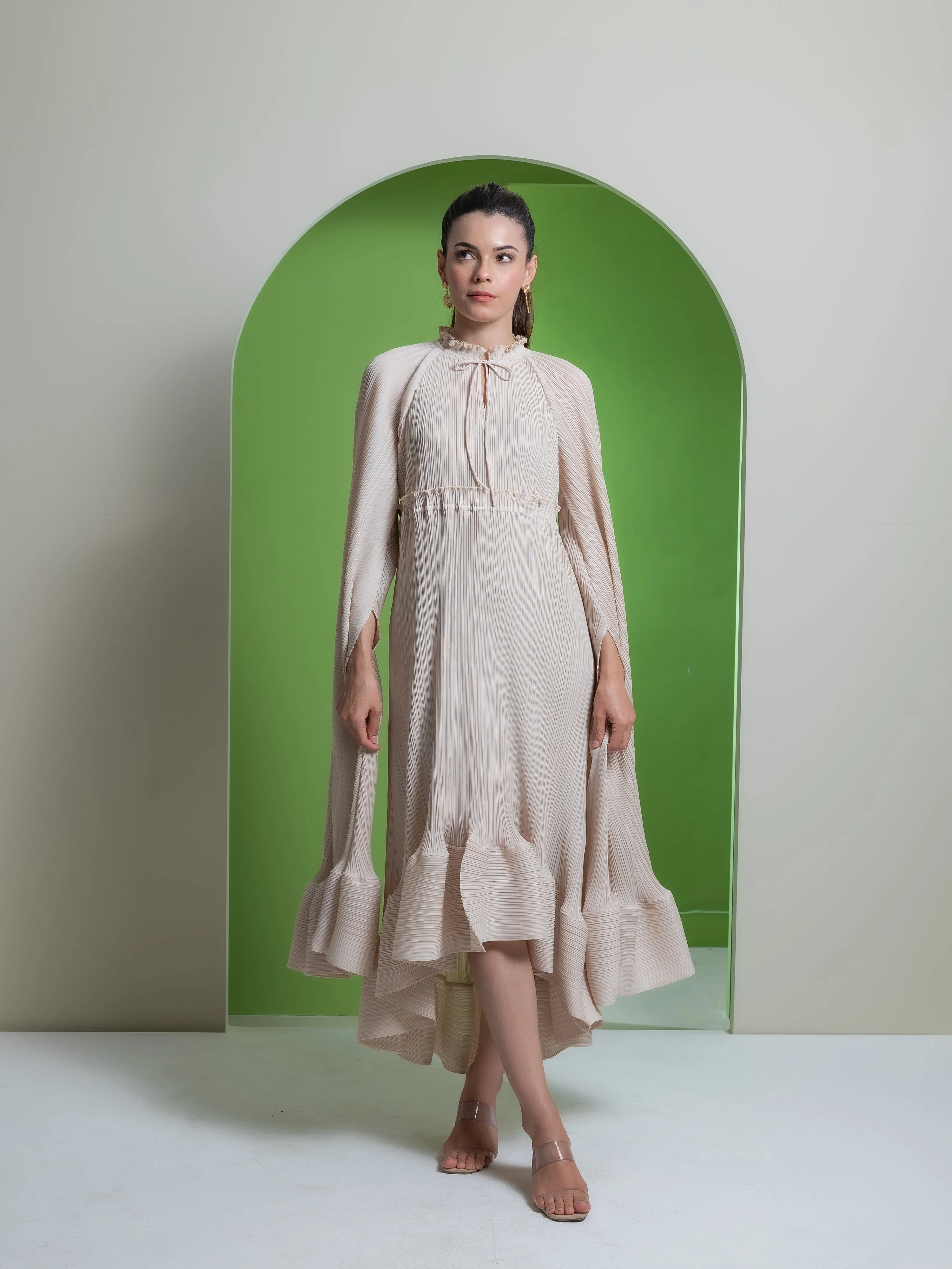 Celestial Pleated Dress
