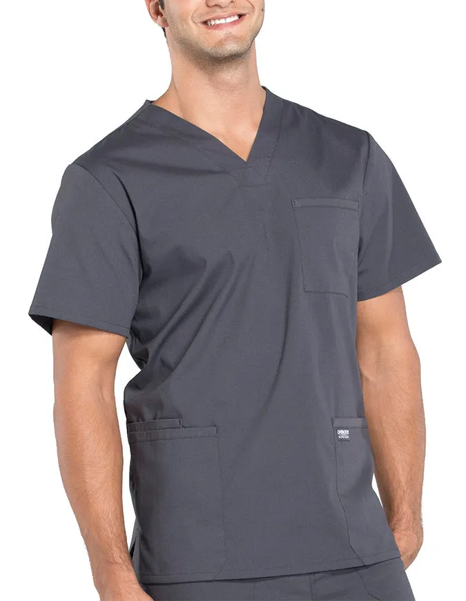 Cherokee Workwear Professionals Men's V-Neck Basic Top