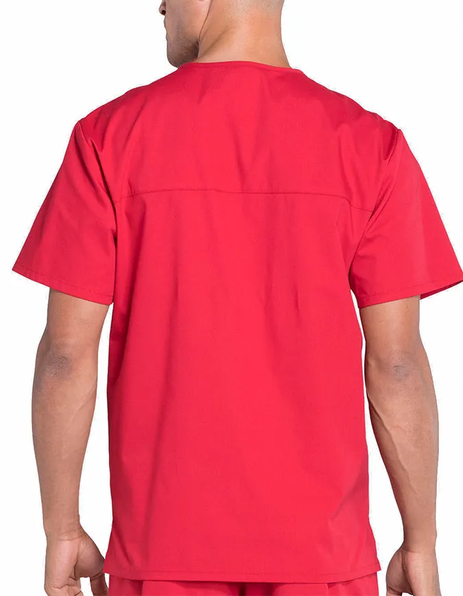 Cherokee Workwear Professionals Men's V-Neck Basic Top