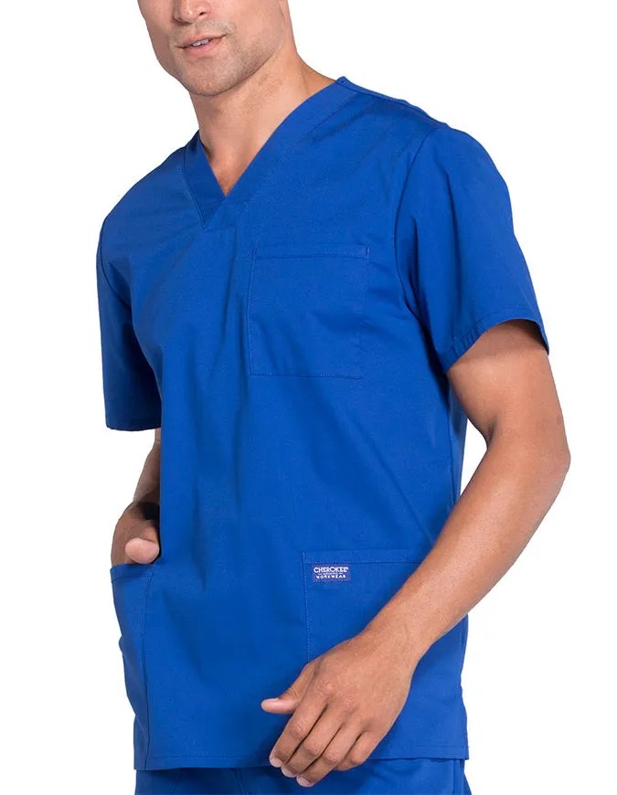 Cherokee Workwear Professionals Men's V-Neck Basic Top