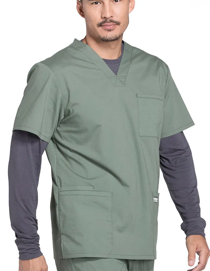 Cherokee Workwear Professionals Men's V-Neck Basic Top