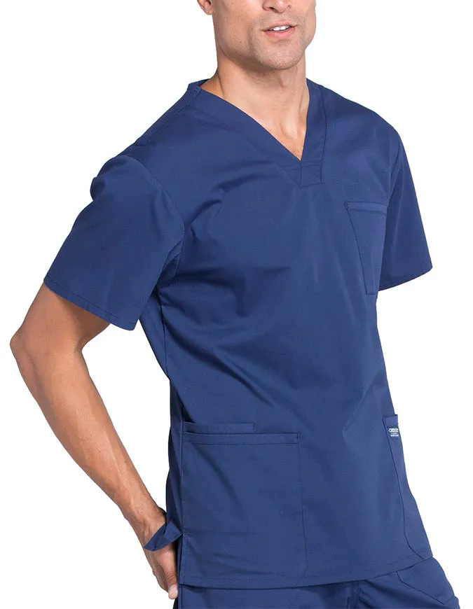 Cherokee Workwear Professionals Men's V-Neck Basic Top