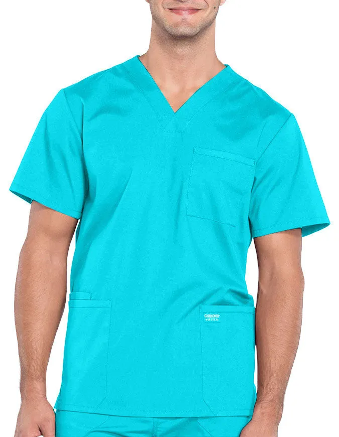 Cherokee Workwear Professionals Men's V-Neck Basic Top
