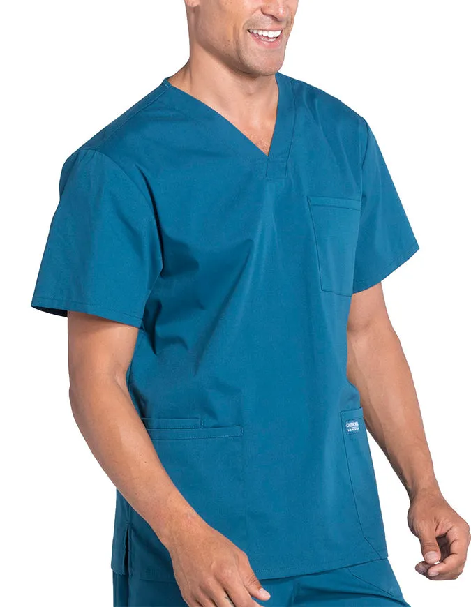 Cherokee Workwear Professionals Men's V-Neck Basic Top
