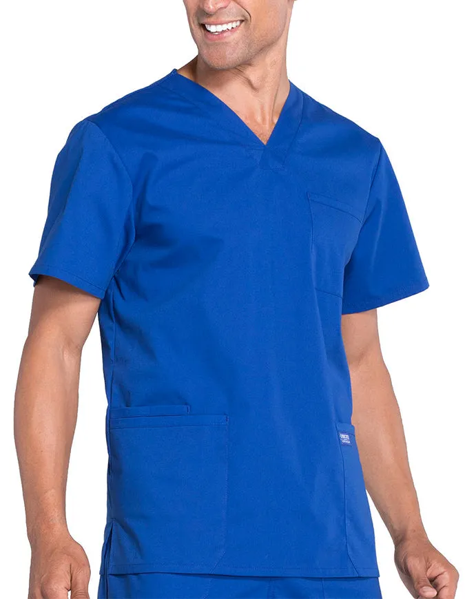 Cherokee Workwear Professionals Men's V-Neck Basic Top