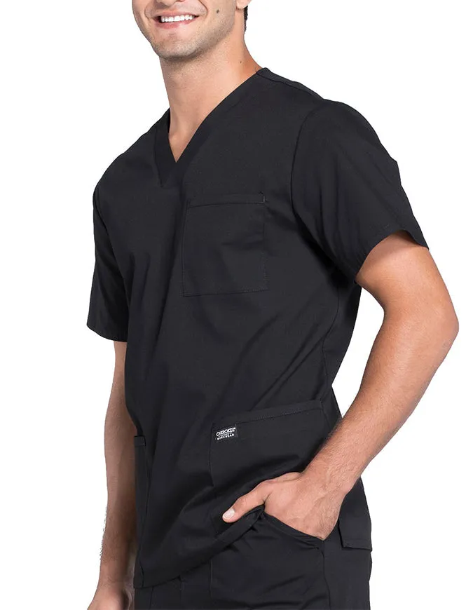 Cherokee Workwear Professionals Men's V-Neck Basic Top