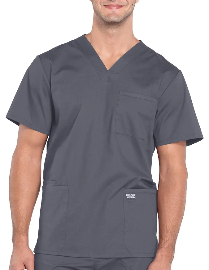 Cherokee Workwear Professionals Men's V-Neck Basic Top