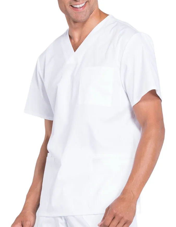 Cherokee Workwear Professionals Men's V-Neck Basic Top
