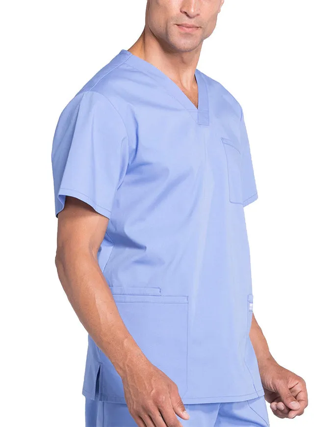Cherokee Workwear Professionals Men's V-Neck Basic Top