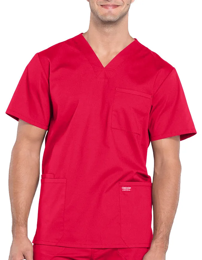 Cherokee Workwear Professionals Men's V-Neck Basic Top