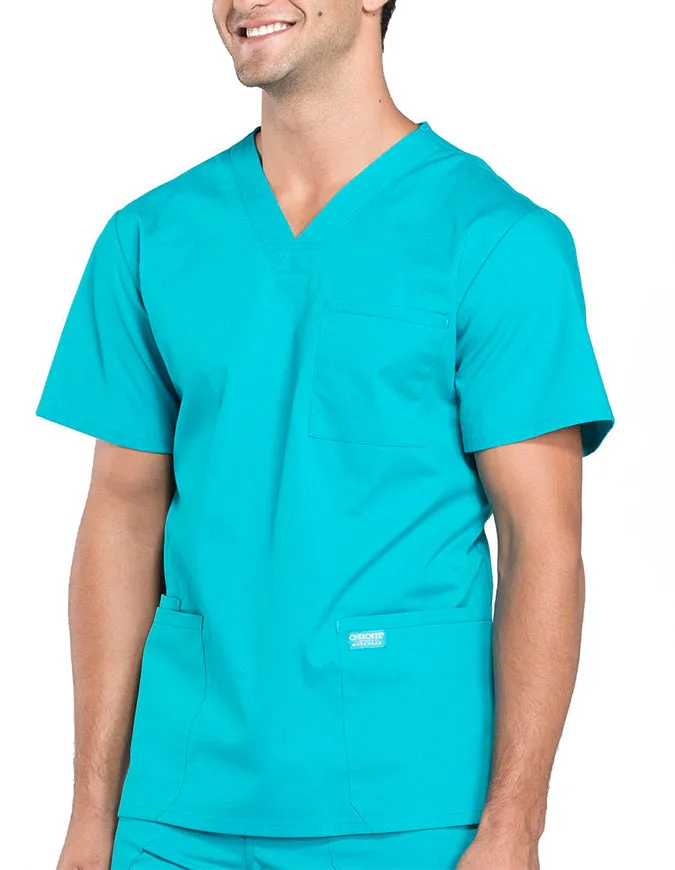 Cherokee Workwear Professionals Men's V-Neck Basic Top