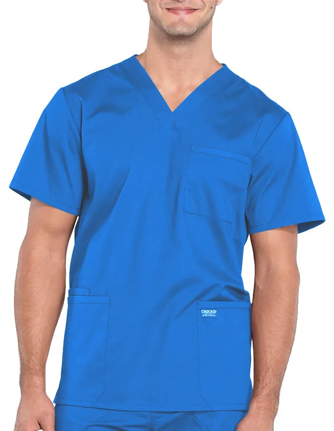 Cherokee Workwear Professionals Men's V-Neck Basic Top