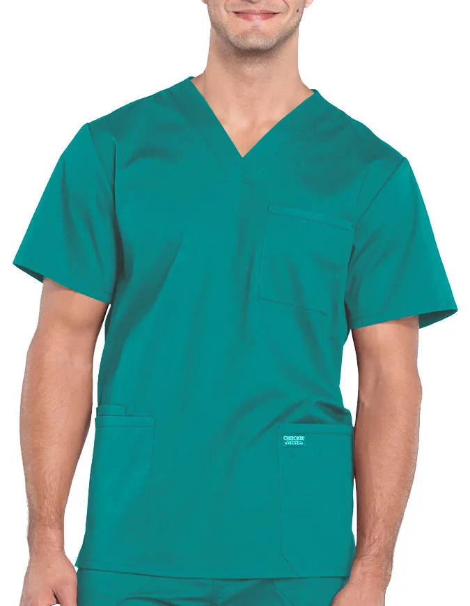 Cherokee Workwear Professionals Men's V-Neck Basic Top