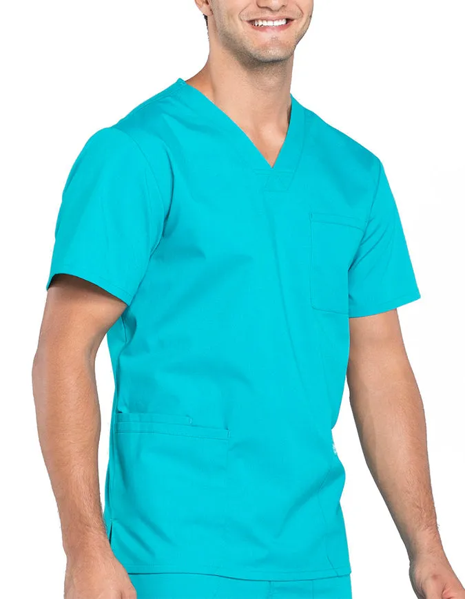 Cherokee Workwear Professionals Men's V-Neck Basic Top