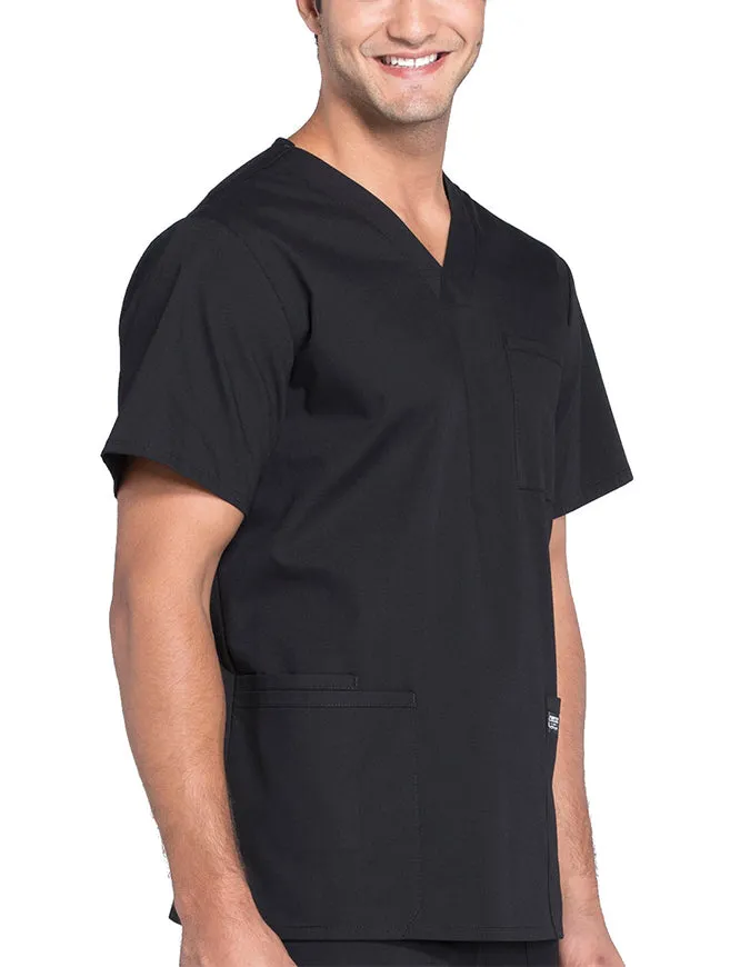 Cherokee Workwear Professionals Men's V-Neck Basic Top