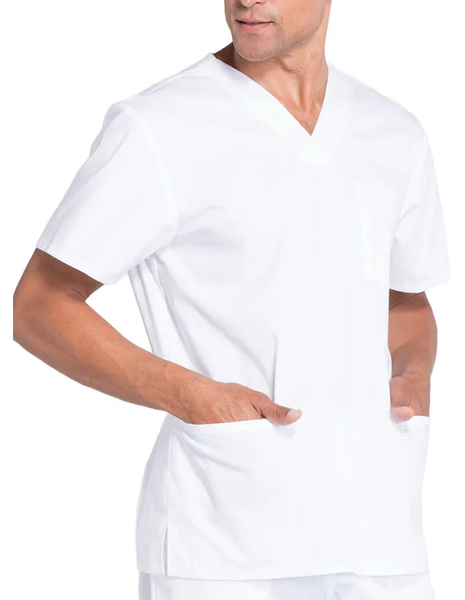 Cherokee Workwear Professionals Men's V-Neck Basic Top