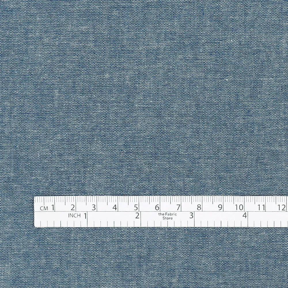 Cotton Chambray - Weldon Blue (remnant)