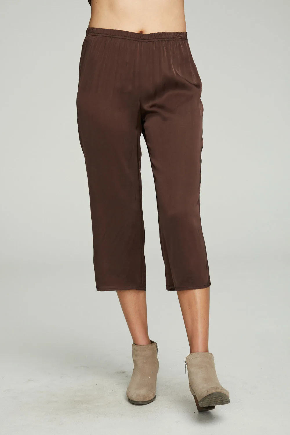Cropped Wide Leg Culotte