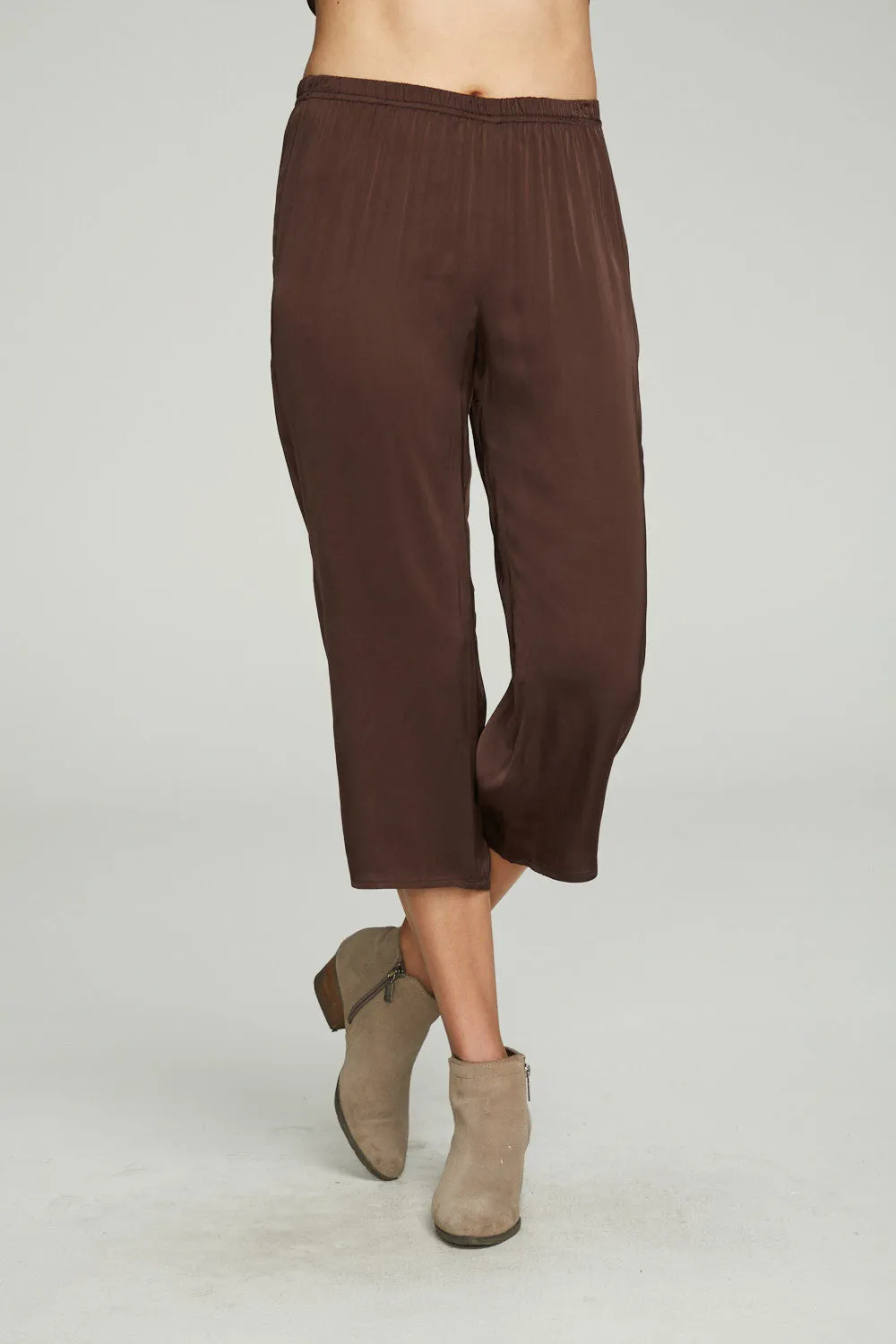 Cropped Wide Leg Culotte