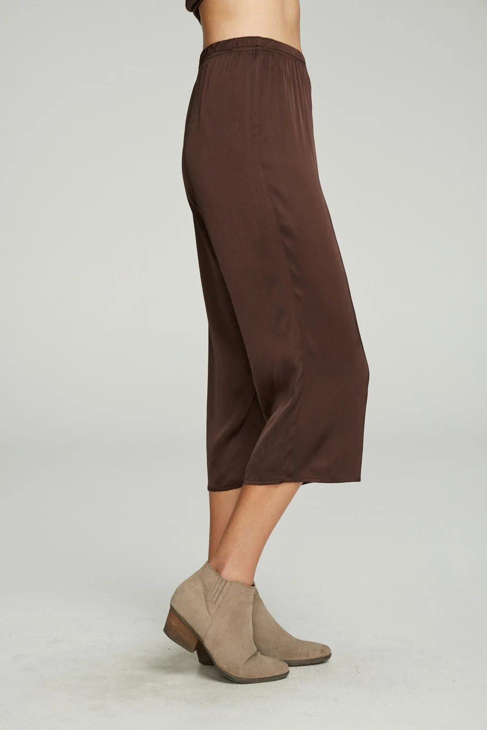 Cropped Wide Leg Culotte