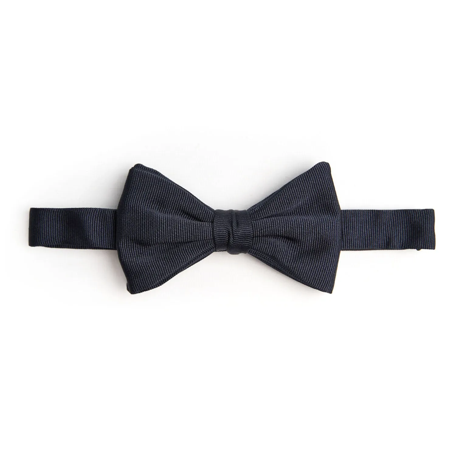 DARK BLUE PRE-KNOTTED SILK BOWTIE