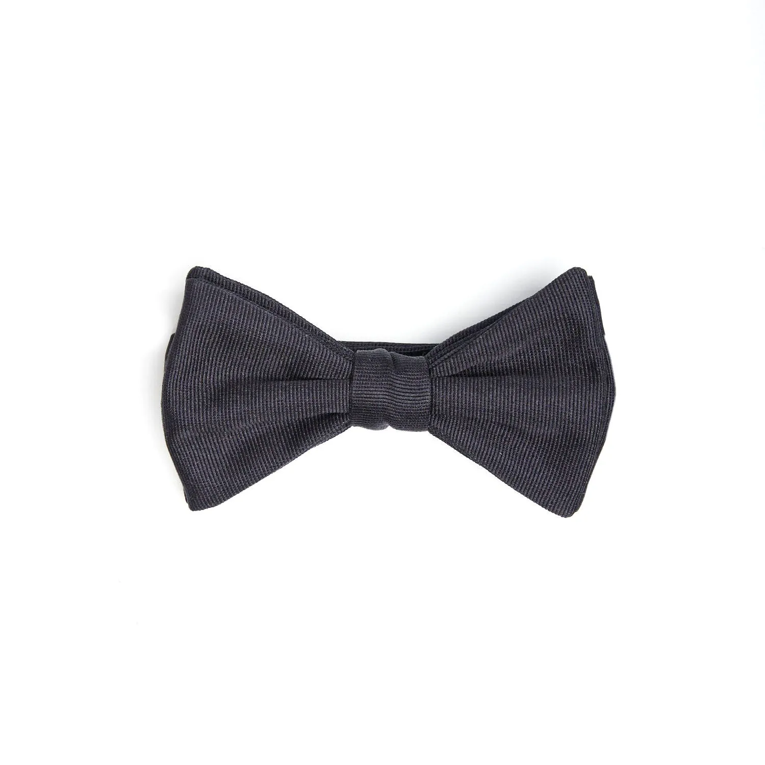DARK BLUE PRE-KNOTTED SILK BOWTIE