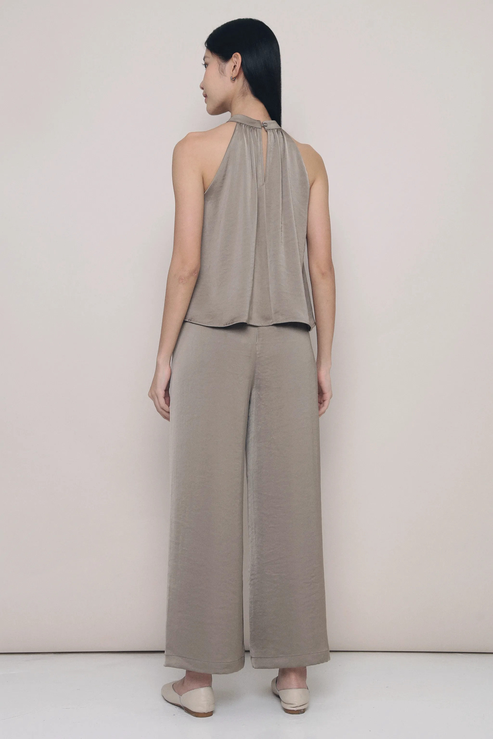 Daydreamer Wide Leg Pants Taupe