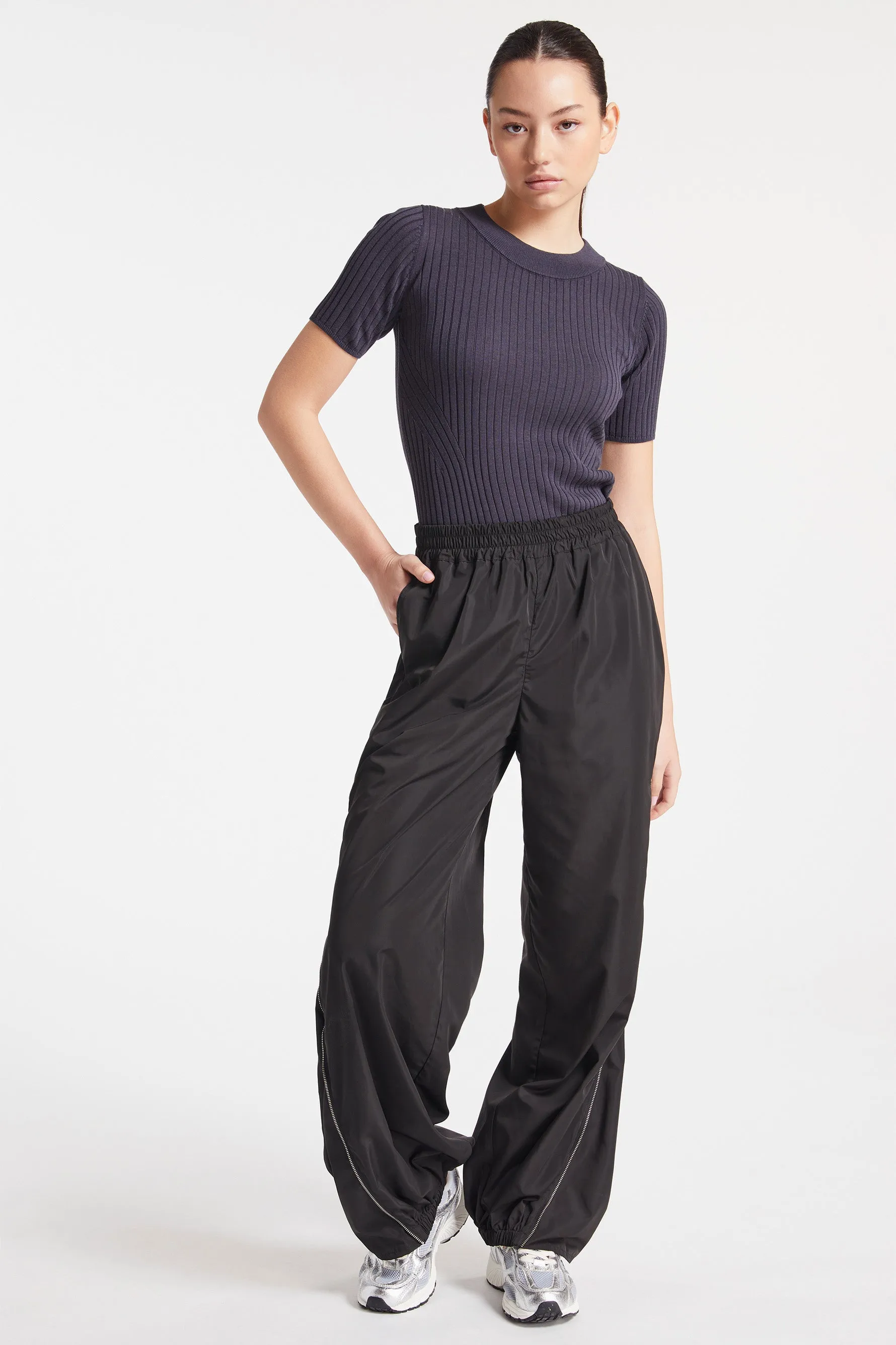 Doofy Knit Blouse - Ebony