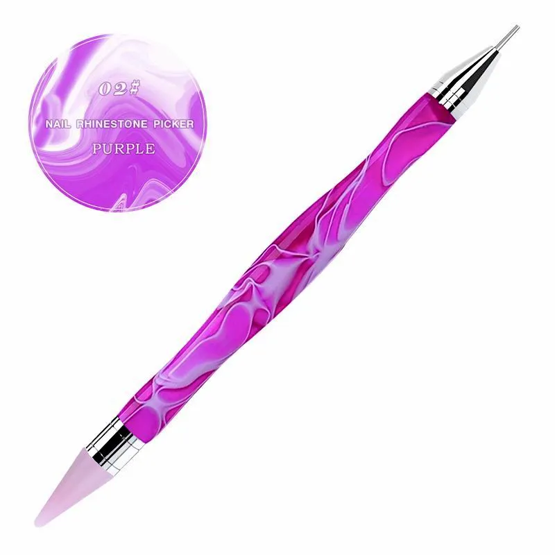 Double Head Rhinestone Picker with Line Strip Handle