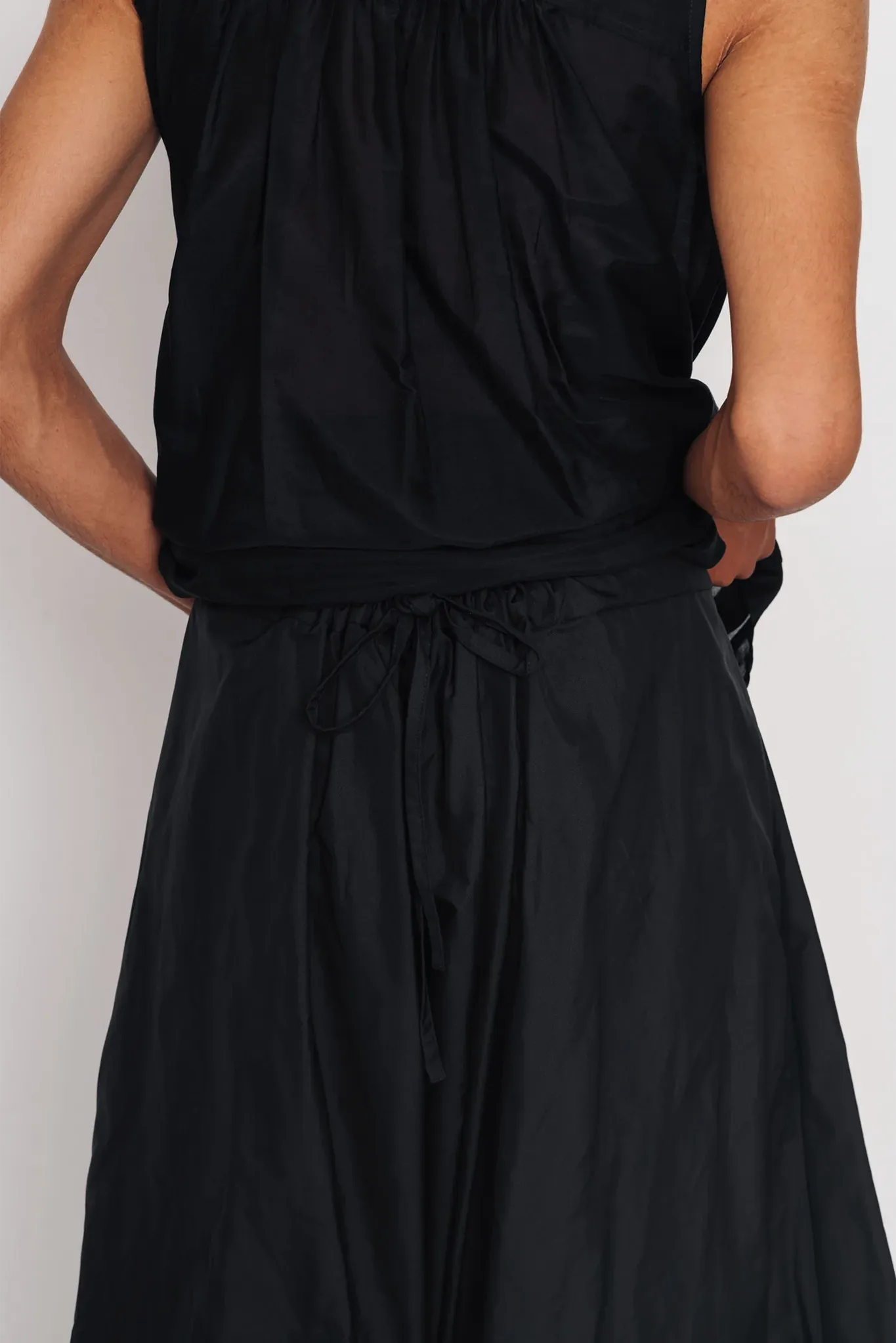 Stylish Black Drop Crotch Culottes for Effortless Chic Comfort