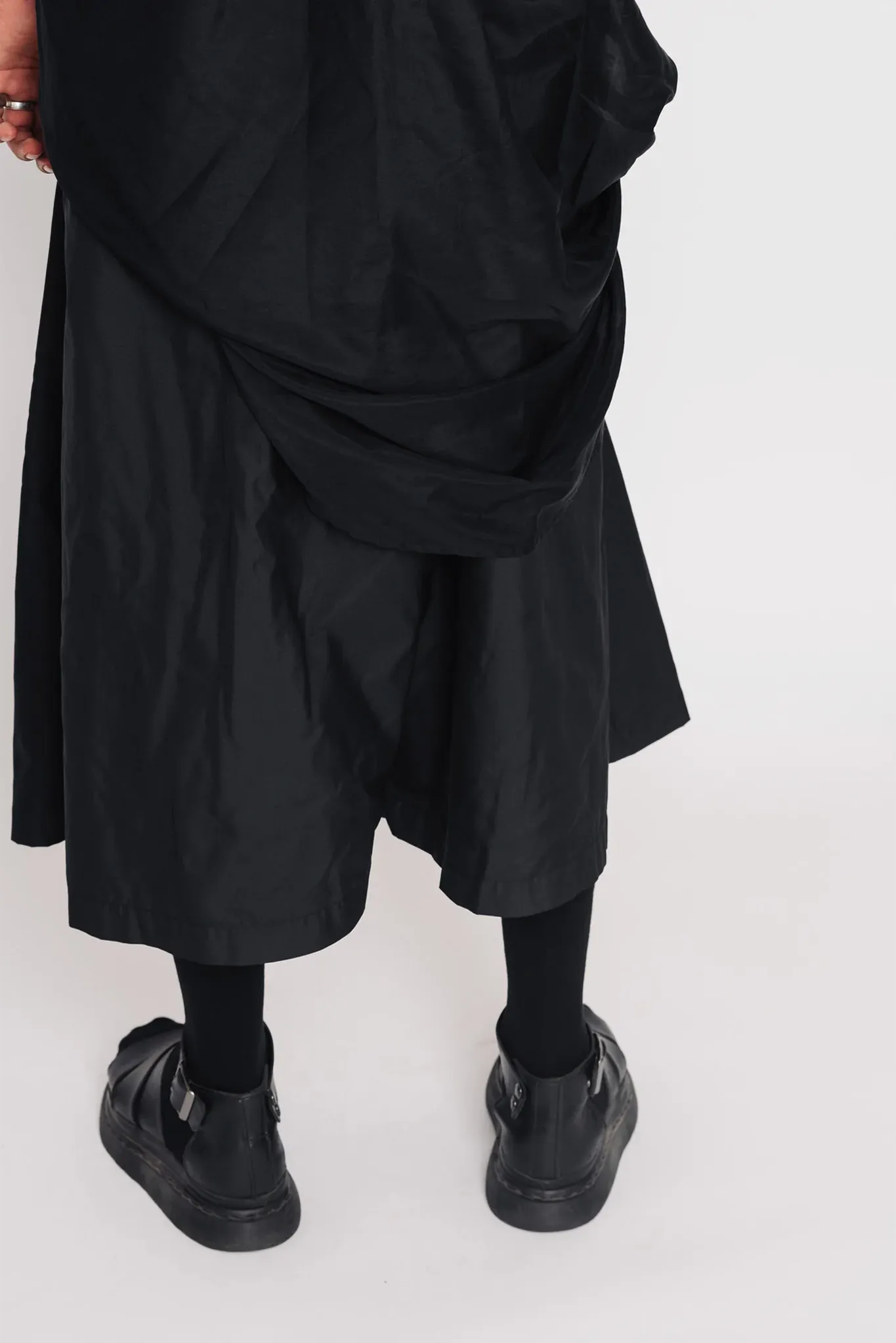 Stylish Black Drop Crotch Culottes for Effortless Chic Comfort