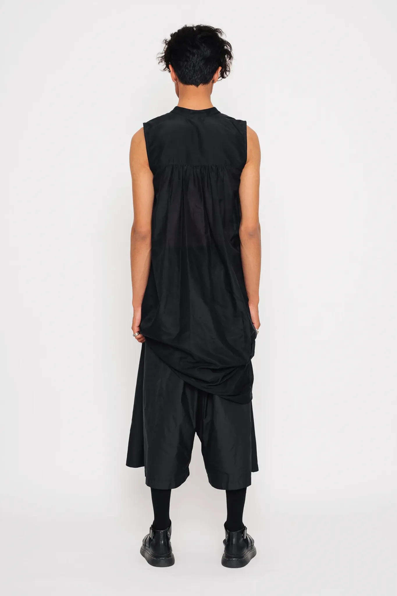 Stylish Black Drop Crotch Culottes for Effortless Chic Comfort