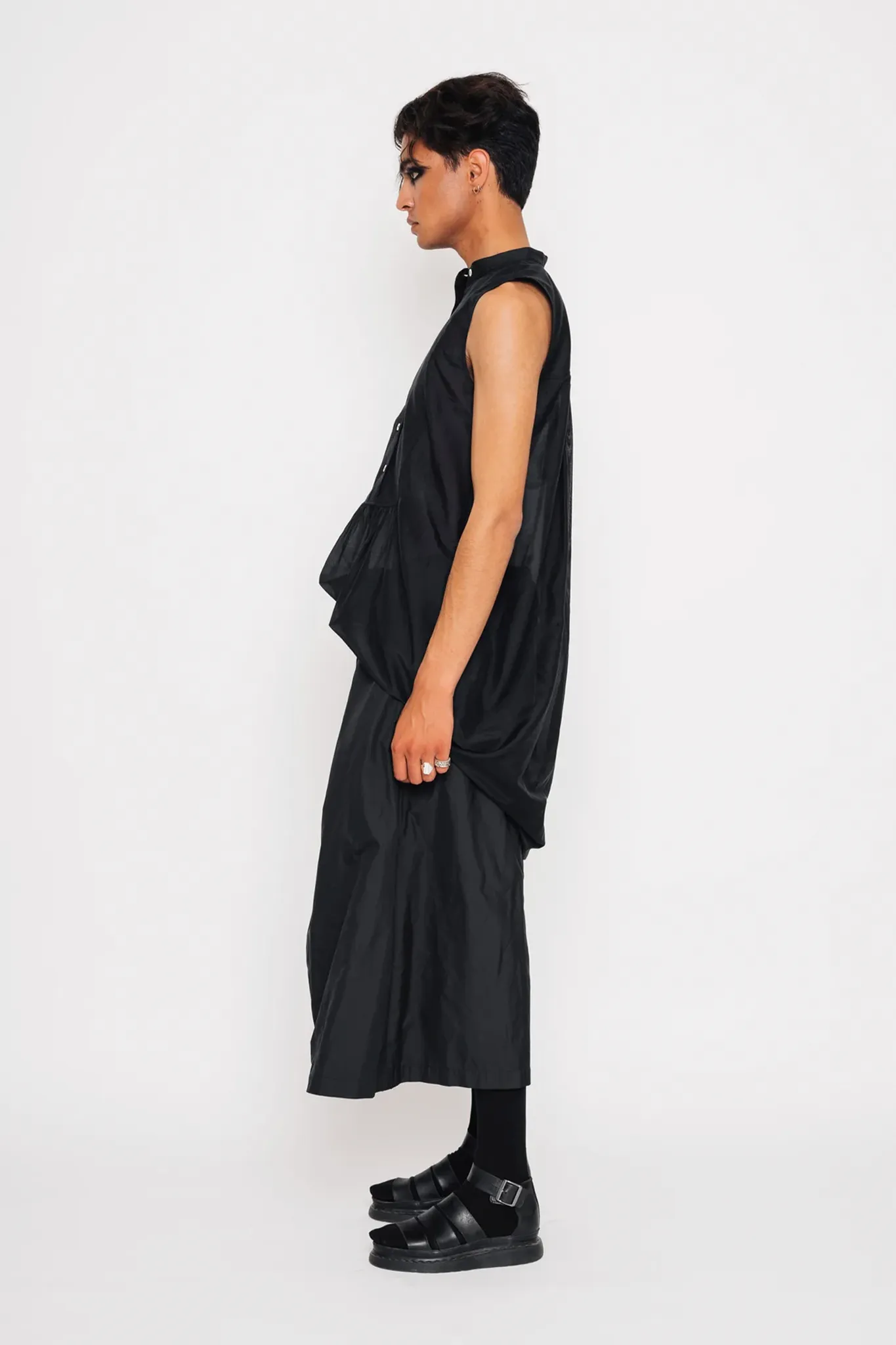 Stylish Black Drop Crotch Culottes for Effortless Chic Comfort